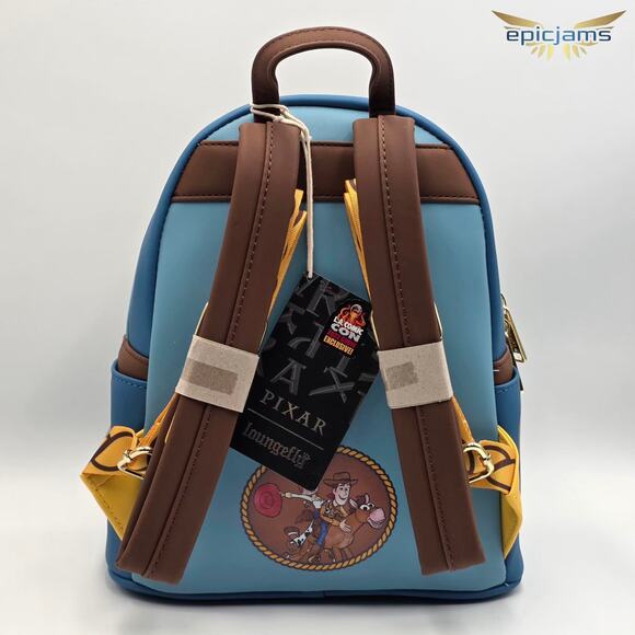 Loungefly Disney Pixar Toy Story Woody’s Roundup Lenticular Mini Backpack Set - Picture 7 of 9